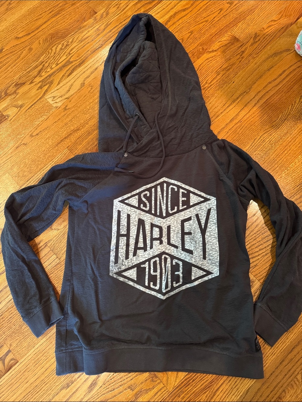 Harley-Davidson Black Hooded Pullover Sweatshirt - Since 1903